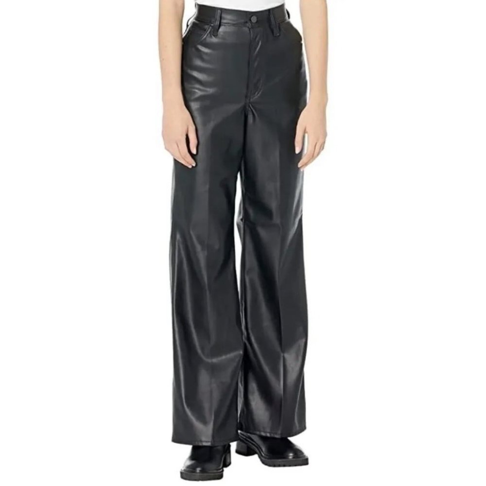 Levi's Jeans in Ecopelle Svasati Anni 70 Nero / Leather Night Size 31/32 New